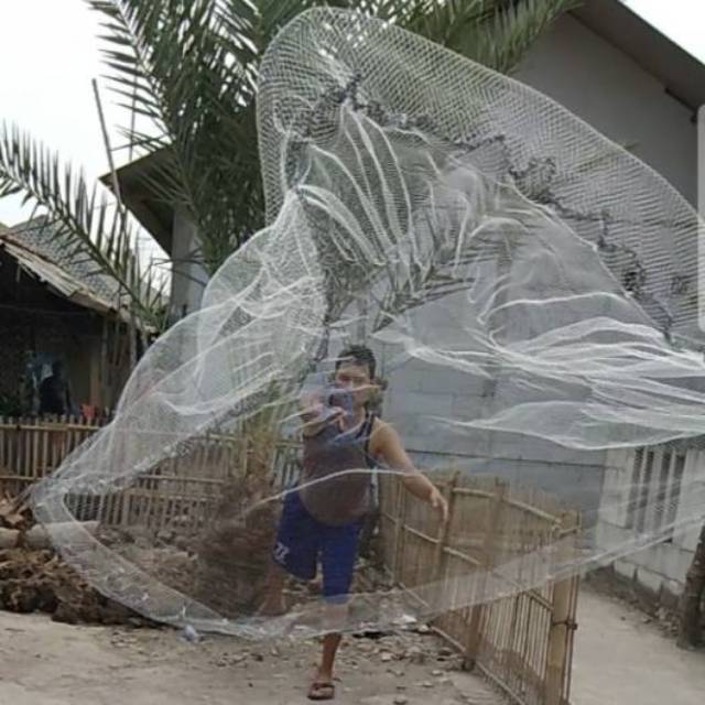 Jala Lempar ikan udang 1,5meter pilih model jala