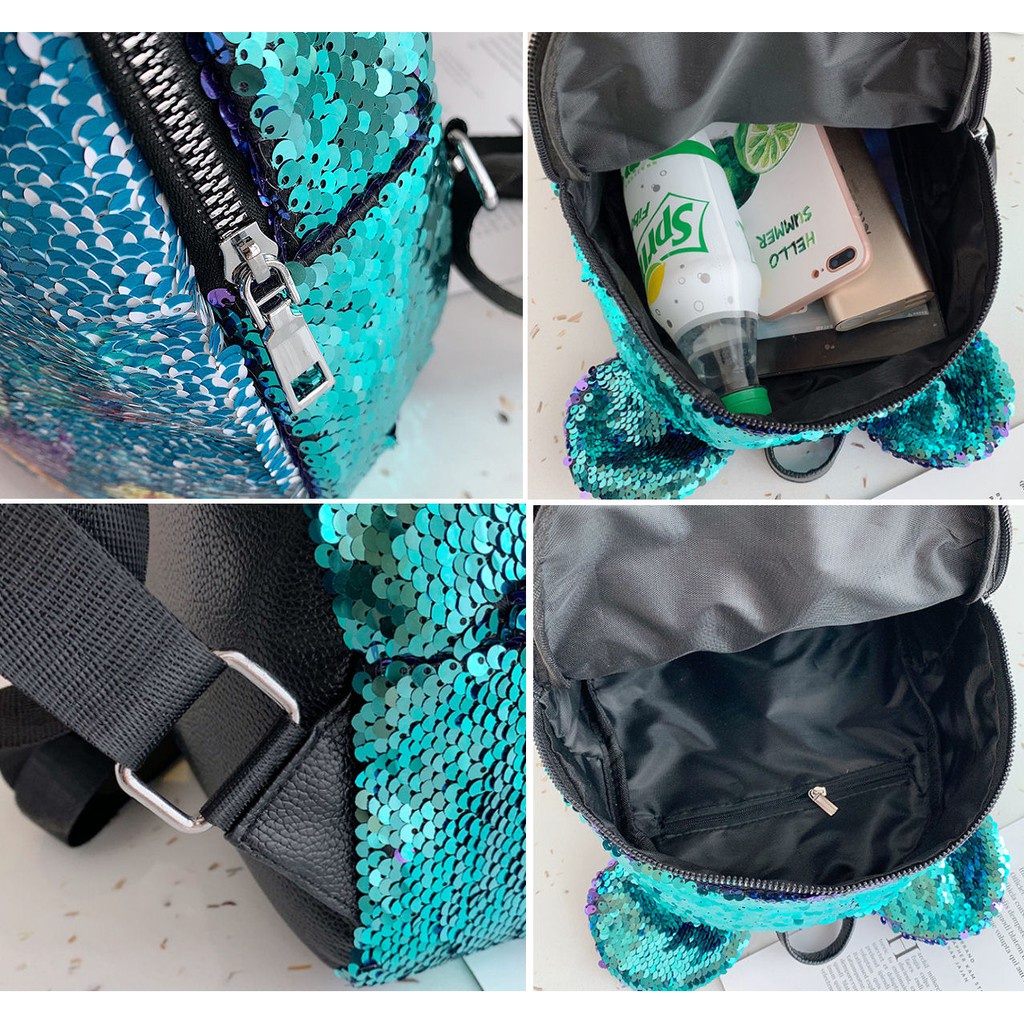 Backpack /Ransel Flip Sequin Unicorn Impor