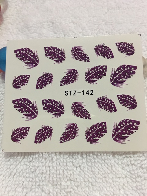 Water decal nail art stickers