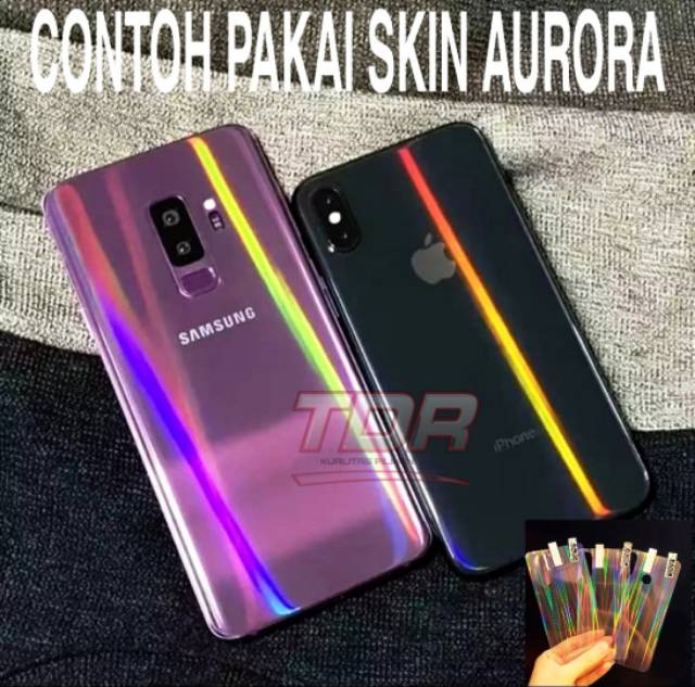 OPPO A15/A15S/A16/A53/A33 2020/A52/A92/A74/A95/RENO 3 PRO/RENO 4/RENO 4 PRO/RENO 4F/RENO 5/RENO 6 - SCREEN PROTECTOR BACK COVER - SKIN AURORA