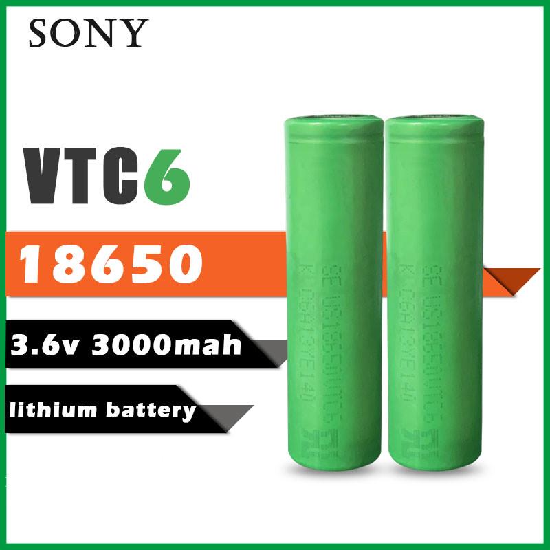 COD 2biji Baterai 18650 Sony VTC6 30A 3000mAh Batre