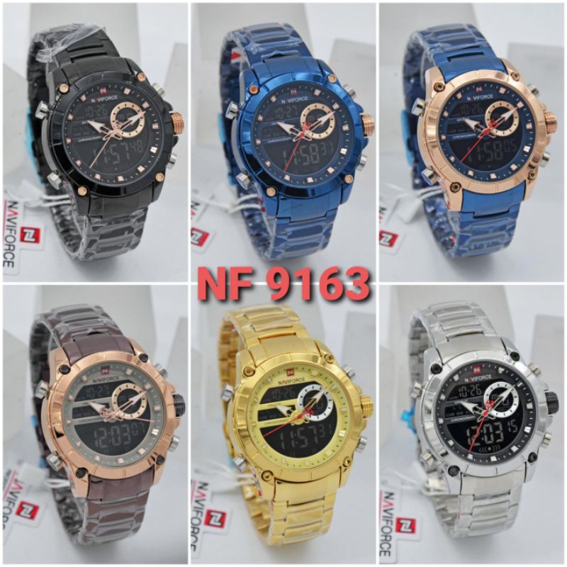 Jam tangan pria NAVIFORCE 9163 Original Garansi 1 tahun