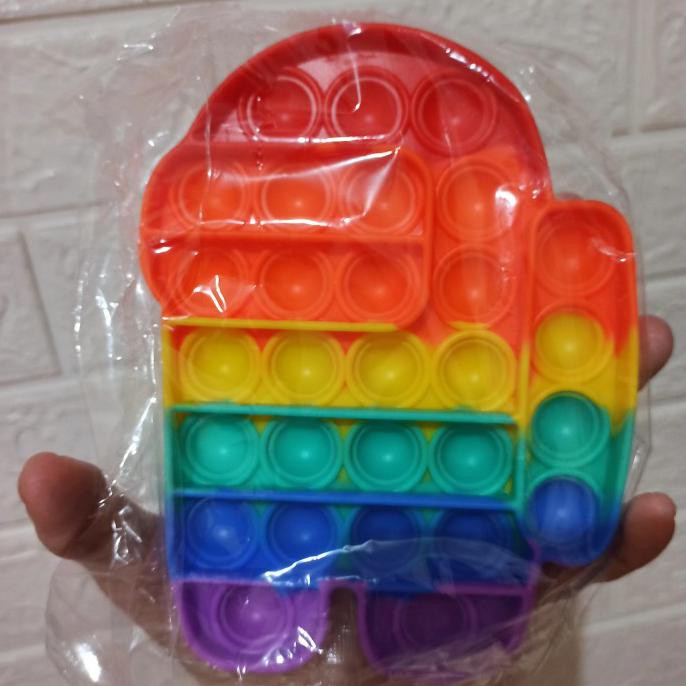 Terlaris Popit Murah, Popit Rainbow, Popit Among Us, Pop It Minnie, Pop It Love Non Cod