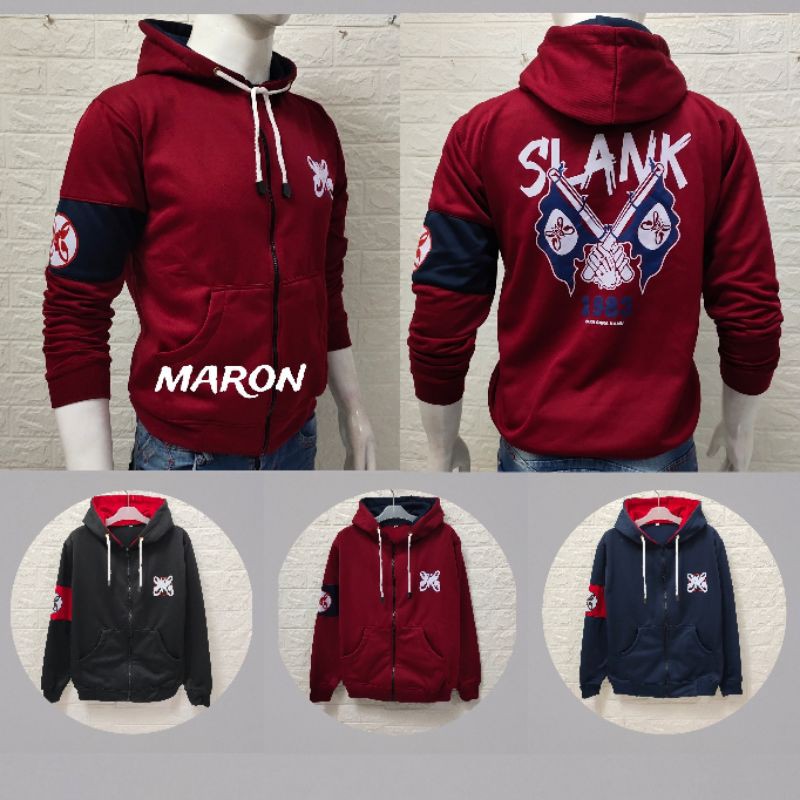 SWEATER ZIPPER SLANK BAHAN FLEECE