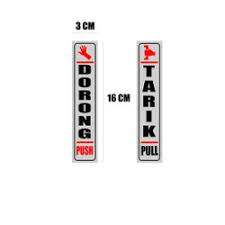 

STIKER LABEL DORONG TARIK 16 cm x 3 cm