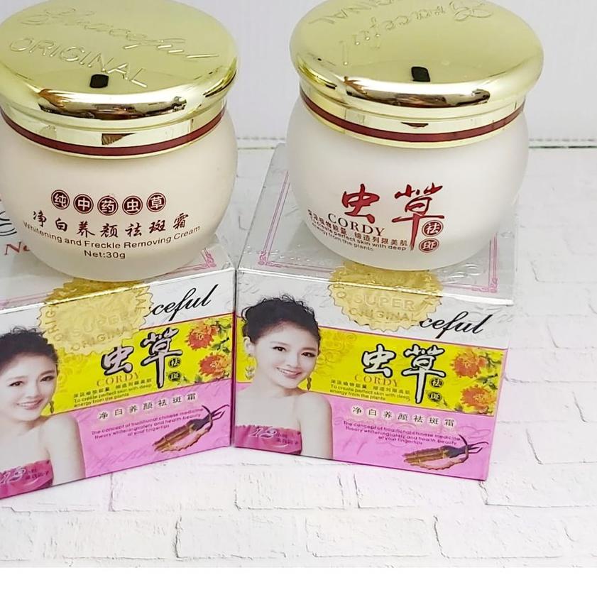 CREAM CORDY CORDYCEPS SET + SABUN + SERUM BENING YU CHUN MEI LENGKAP ORIGINAL