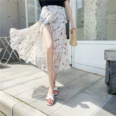 Payung Lipat 3 Korea Lapisan Silver Motif Kembang / Bunga