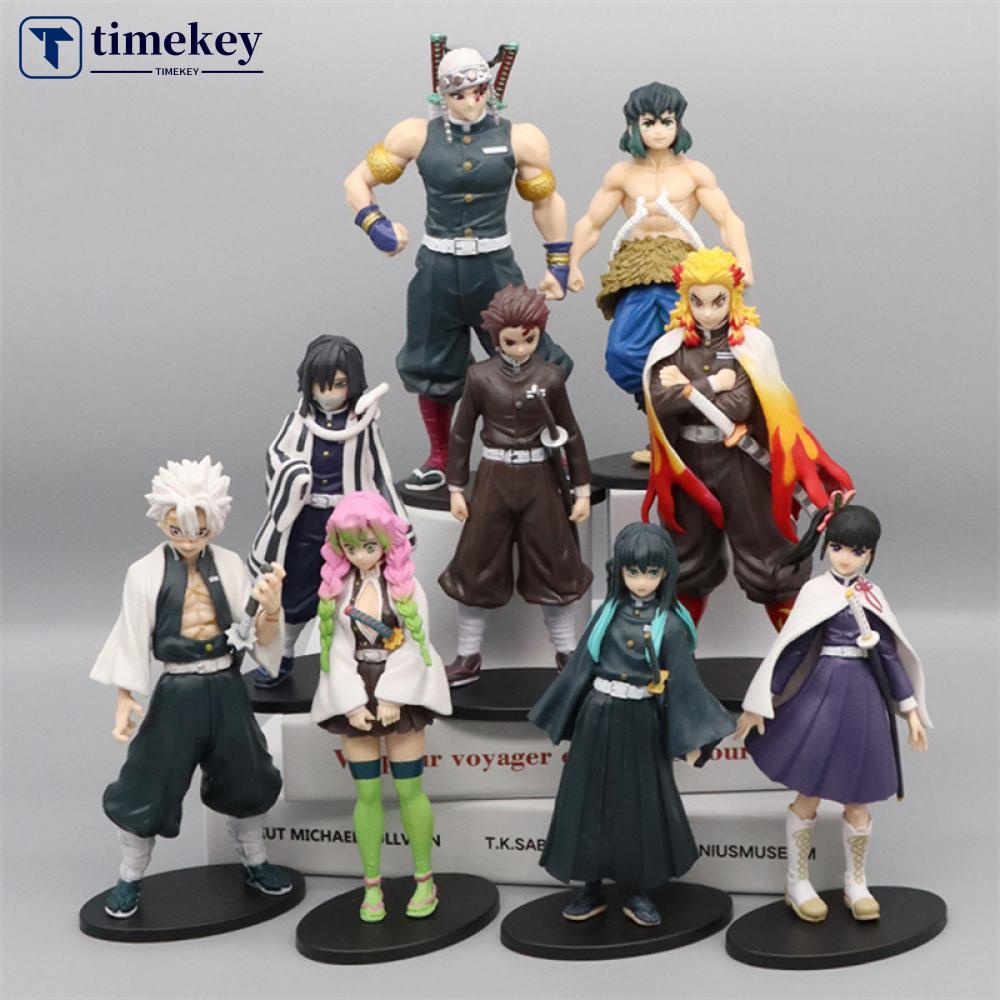 Timekey Miniatur Action Figure Demon Slayer Kimetsu No Yaiba Mini Tanjirou Nezuko Kyoujurou Giyuu A8G4