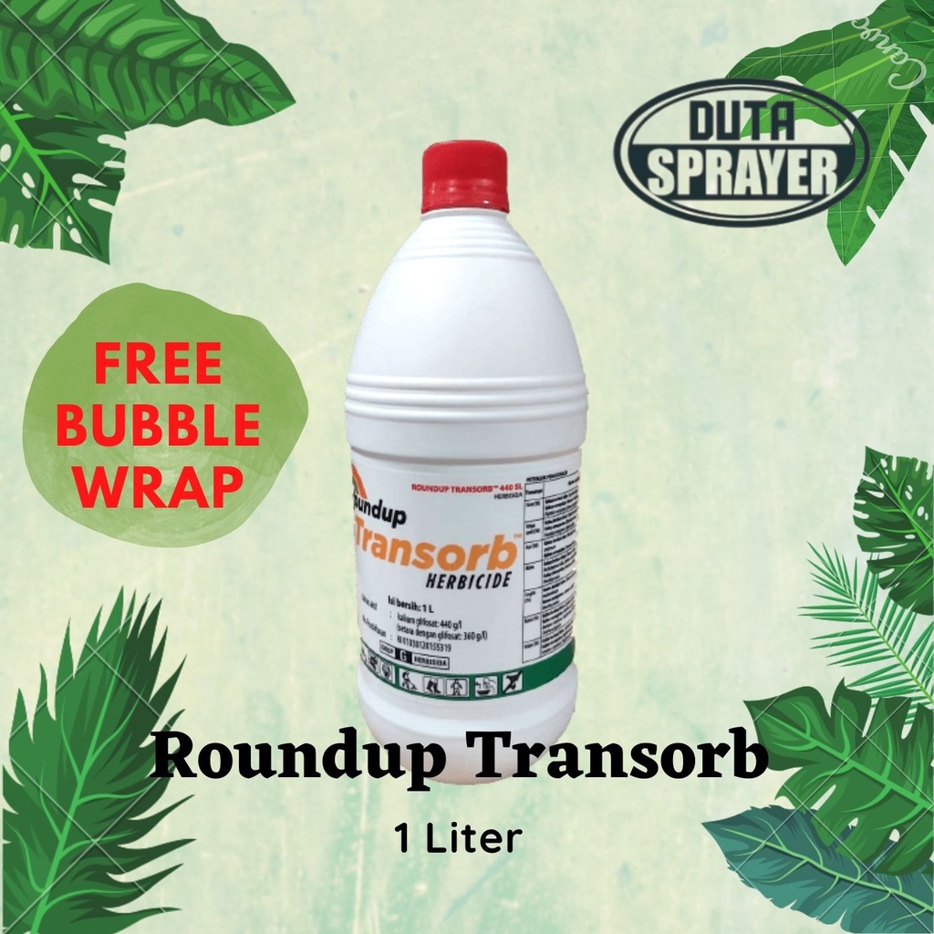 Roundup Biosorb 486 SL 1L Round Up Transorb 440 SL 1 Liter Weed Up 480 SL  1 Ltr Gramoxone Herbisida Pembasmi Gulma Rumput Glifosat 486SL Glyphosate 440SL WeedUp 480SL parakuat 276SL