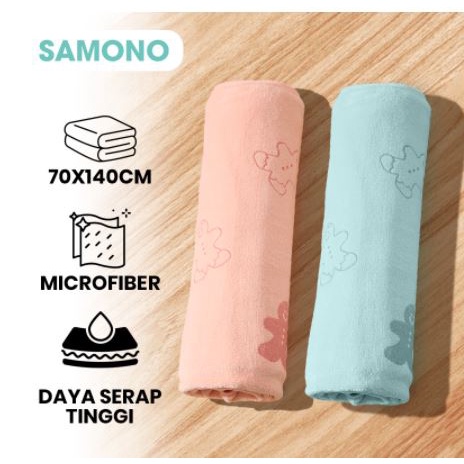 Samono Handuk Mandi Dewasa Microfiber 70 x140CM Magic Towel Daya Serap Tinggi Cepat Kering ST50