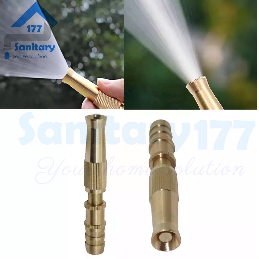 Semprotan Air Lurus Kuningan E/ Semprotan brass Selang pipa Taman Semprot Cuci Mobil spray sprayer nozzle water gun taman rumput /i31