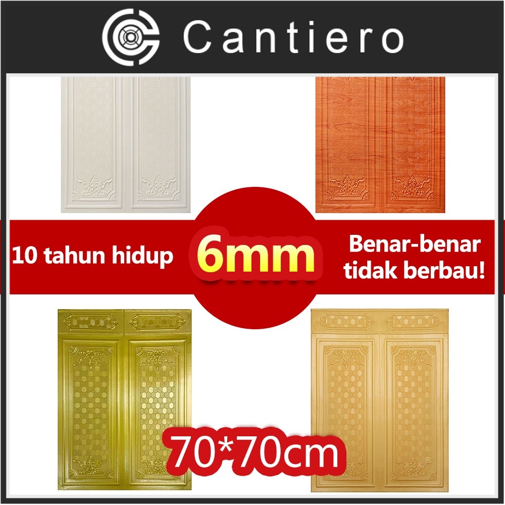 [COD Pabrik Lokal] Beli 10 Gratis 1 70*90cm 6mm Tebal Wallpaper Dinding 3D Foam Batu Bata Stiker Din