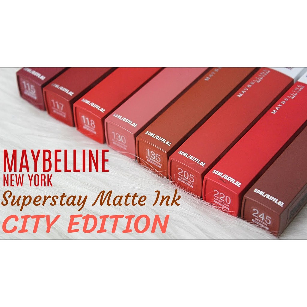 【GOGOMART】  Maybelline Superstay Matte Ink City Edition