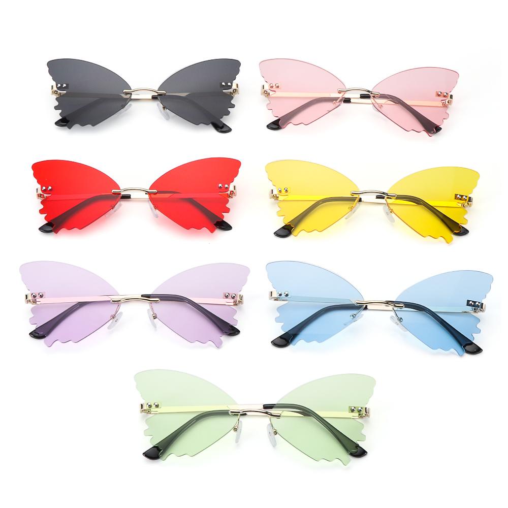 R-flower Butterfly Sunglasses Untuk Wanita Vintage UV Protection Eyewear Kacamata Matahari