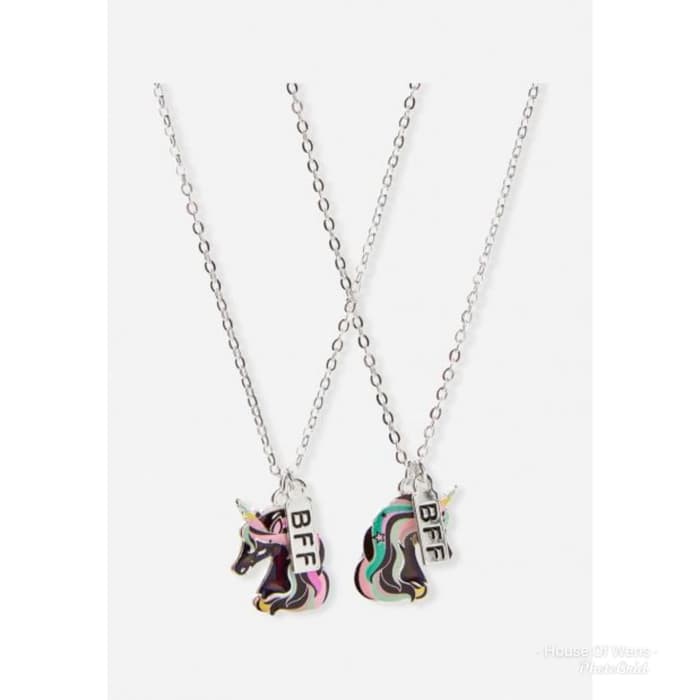 JUSTICE UNICORN BFF NECKLACE - KALUNG UNICORN X2 JUSTICE