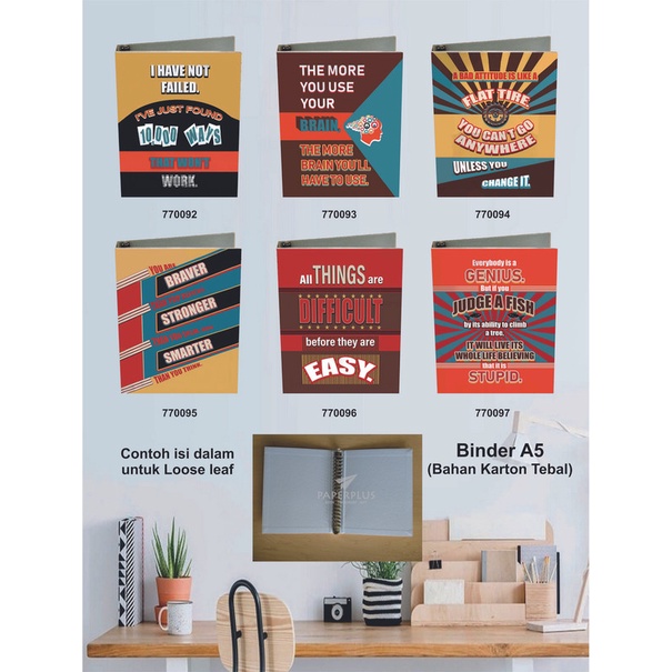 

Binder A5 / Binder Note A5 / Typography / Set 2861
