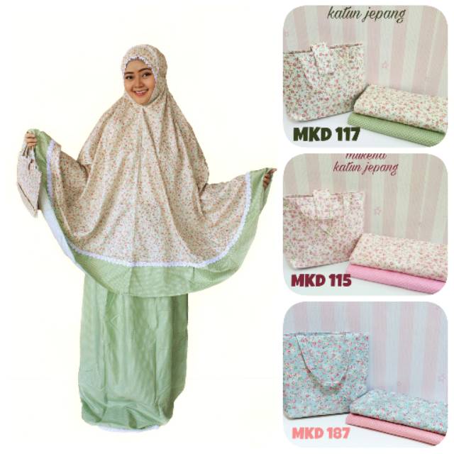 Mukena katun jepang premium