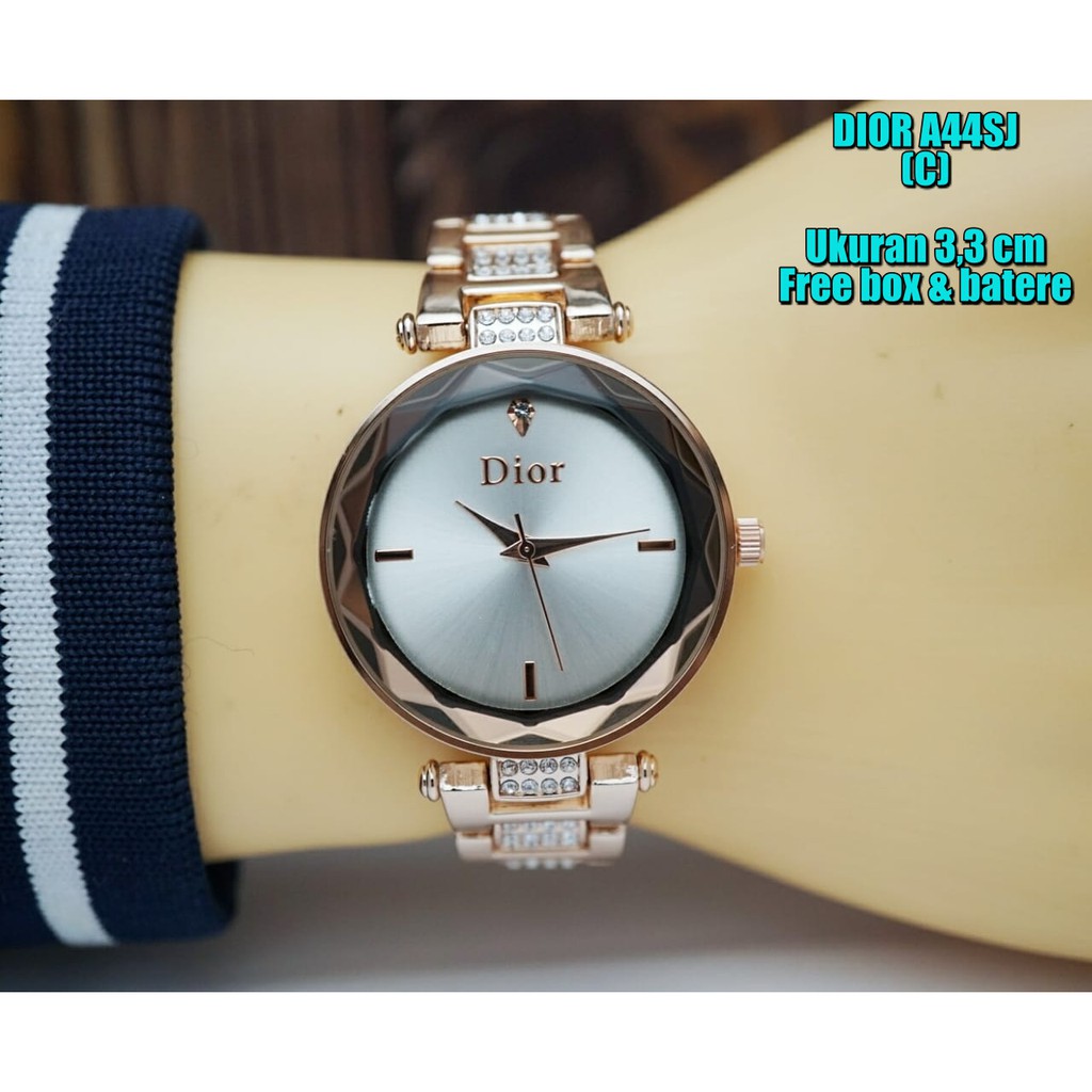 JAM TANGAN WANITA CEWEK RANTAI DIOR A44SJ
