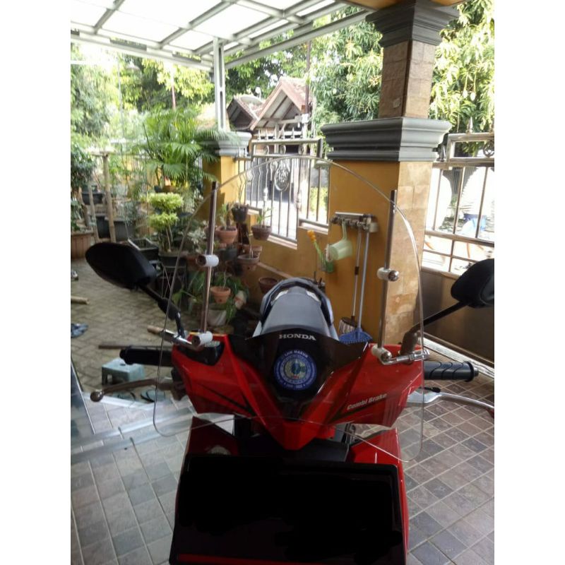 Visor Windshield Motor GENIO NEMO BEBEK Matic mio Fino Scoopy Vario Revo Supra Beat