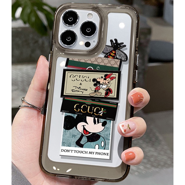 Soft Case Silikon TPU Transparan Motif Tikus Untuk IPhone 14 13 12 11 Pro XS Max X XR 8 7 6 6S Plus