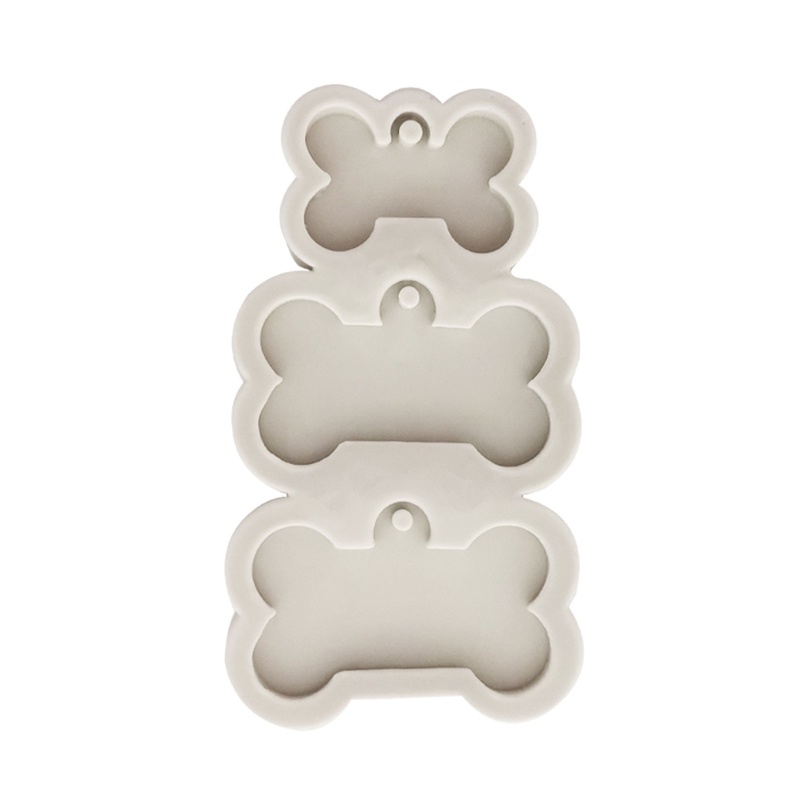 SIY  DIY  Dog Tag Bone Shaped Keychain Casting Silicone Mould Crafts Key Chain Pendant Making Tools Crystal Epoxy Resin Mold