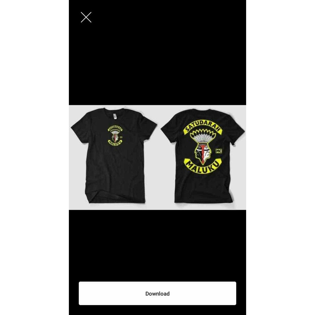 Kaos T Shirt Keren Satu Darah Maluku Terlaris Acc665 Shopee