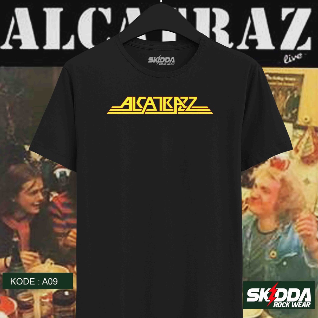 T Shirt Kaos Band Rock ALCATRAZ – A09 - Premium Black NSA
