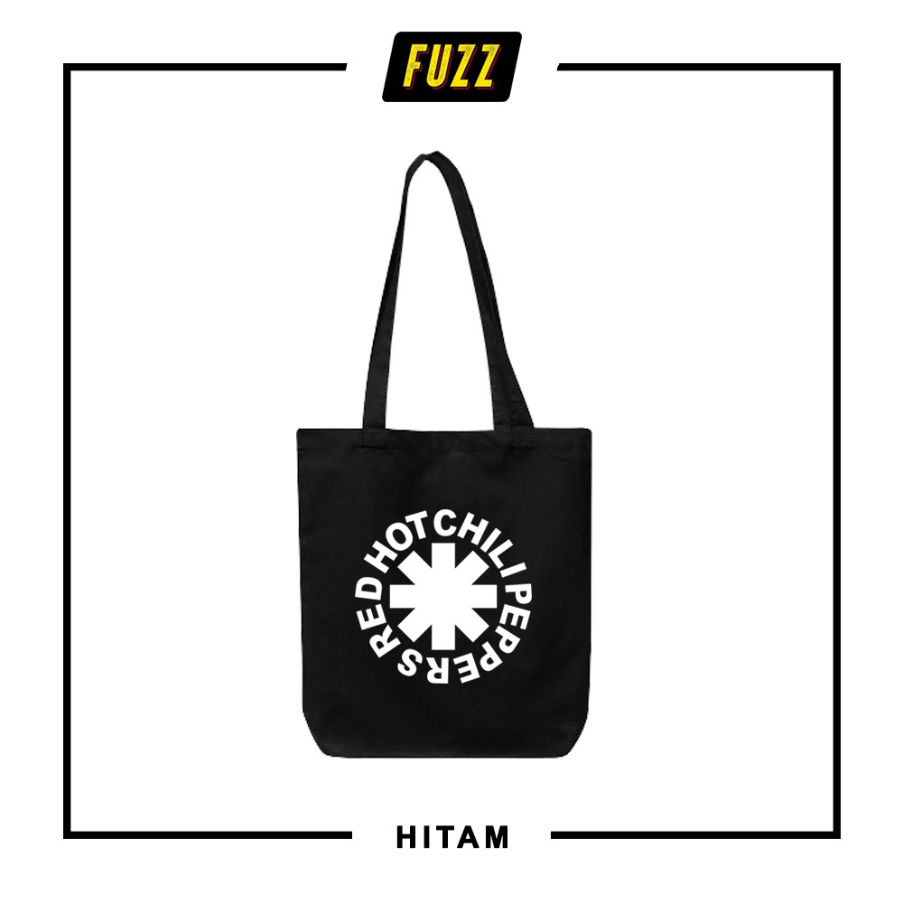 TOTEBAG BAND RED HOT CHILLI PEPPERS / TOTE BAG DISTRO MUSIK RHCP / TAS JINJING CHILI PEPERS MURAH