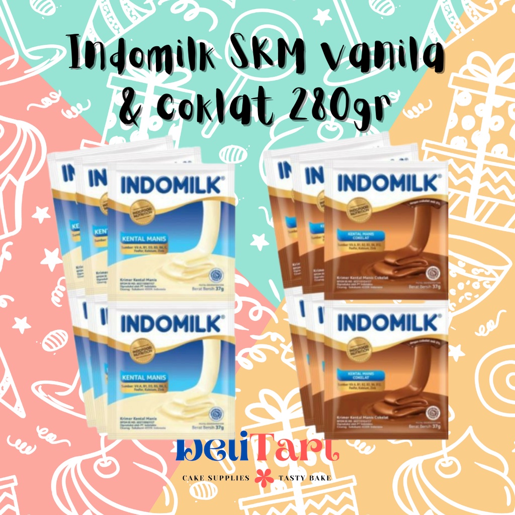 

Indomilk SKM vanila & coklat 280gr SACHET