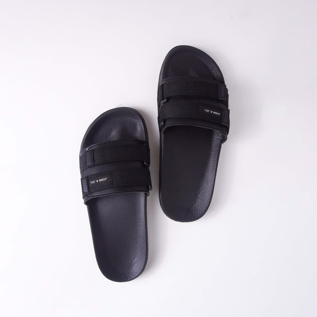 John&amp;Jill Velcra Sandal Black