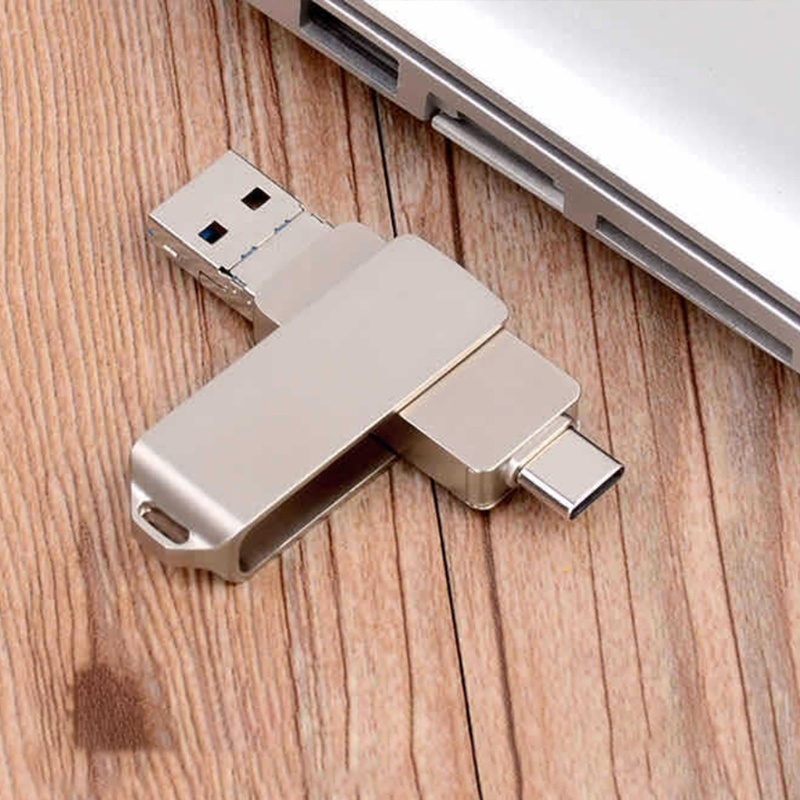 3 In 1 Flash Drive U Disk Usb 3.0 Tipe C 32 / 64 / 128gb Untuk Android