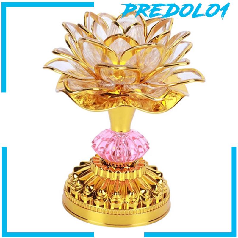 (Predolo1) Lampu Lotus Budha Portable Untuk Dekorasi Rumah