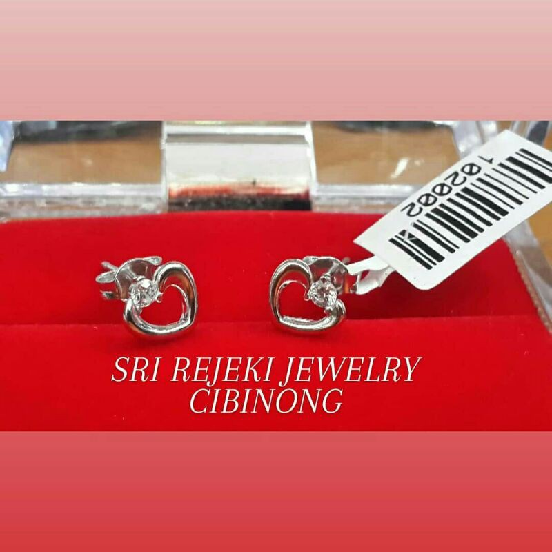 Giwang mas putih love mata putih satu UBS750