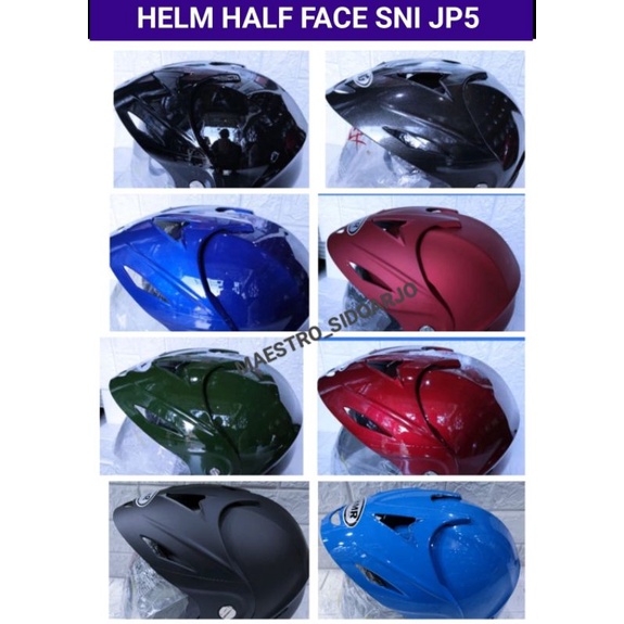 Helm  Half Face HMR M&G VENUS JP5  Ukuran XL SNI-Helm Dewasa Murah Pria Wanita