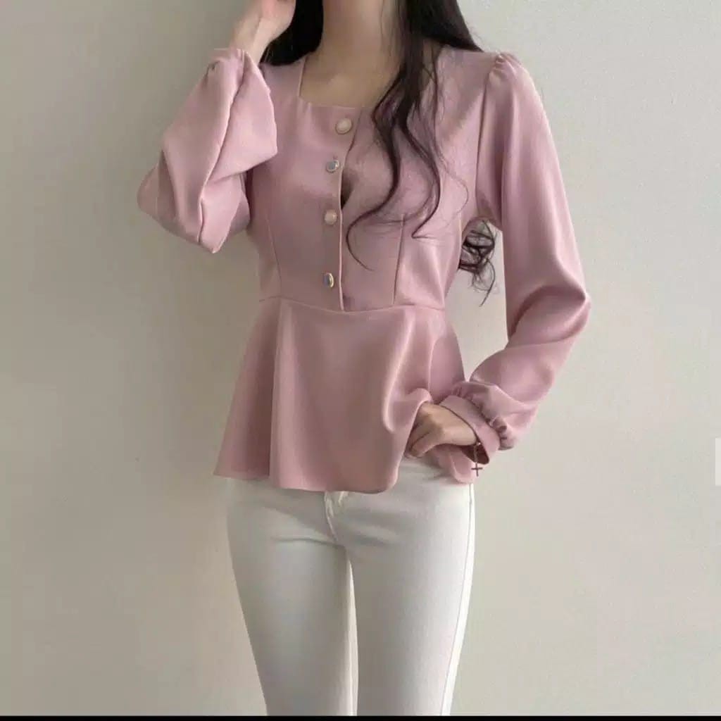 YOANA BLOUSE / BLOUSE WANITA KEKINIAN / FASHION KOREA STYLE