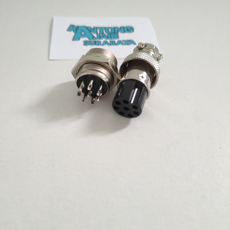 Konektor CB 8pin Male Female Plug Conector CB 8pin Konektor Radio Rig Besar 8pin 5904