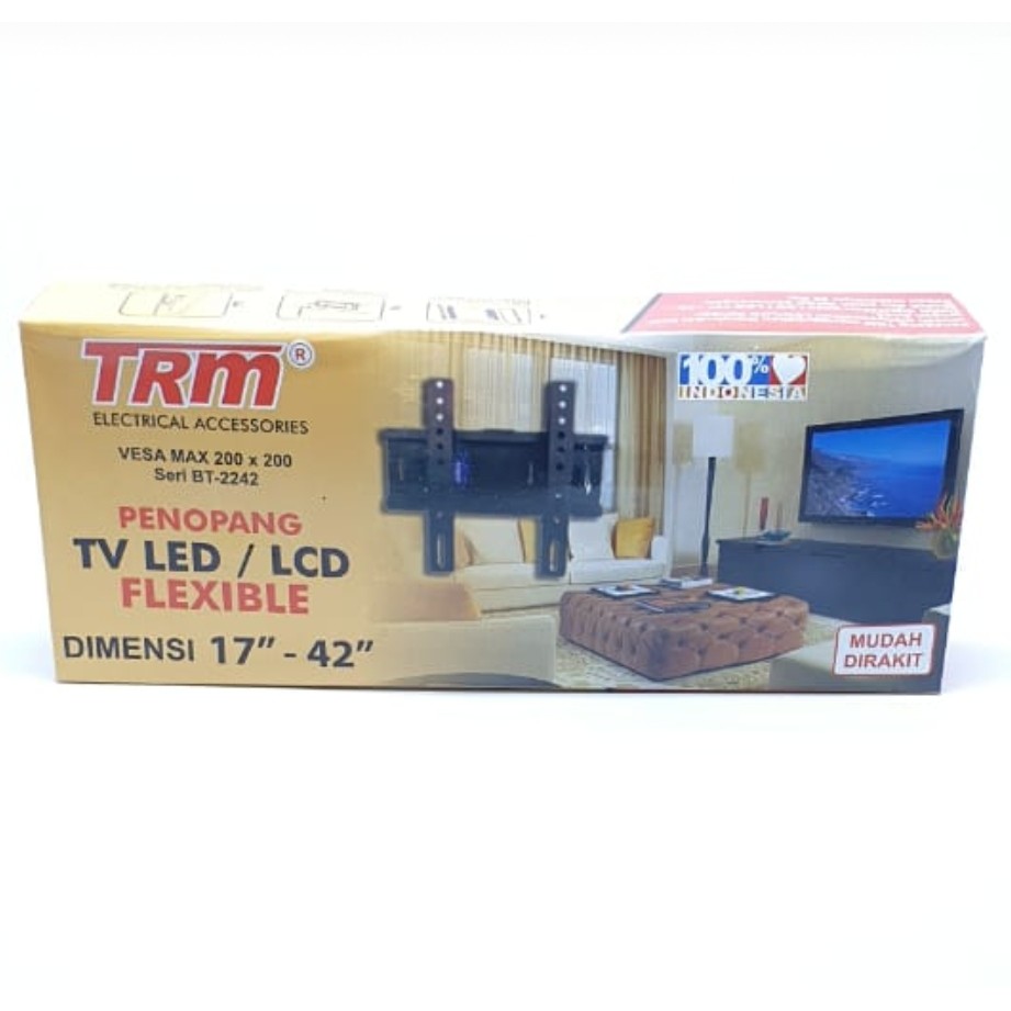TRM BT-2242 CIP Bracket TV Led Lcd 17&quot;-42&quot; / Dudukan TV / Braket / Breket
