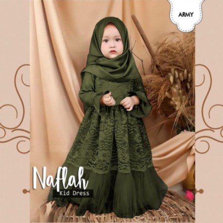 Baju Gamis Anak Brukat Terbaru Pesta Kondangan 2021 Model Kekinian Bahan Satin Brokat Fre Bergo Ld89 Shopee Indonesia