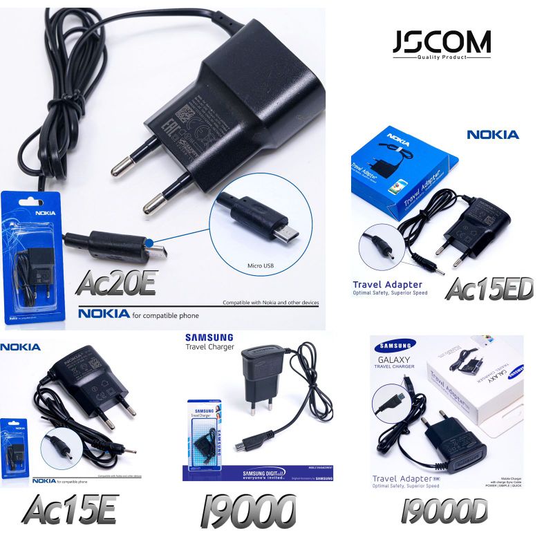 TC TRAVEL CHARGER SAMSUNG MICRO DAN NOKIA MICRO/JARUM ORIGINAL