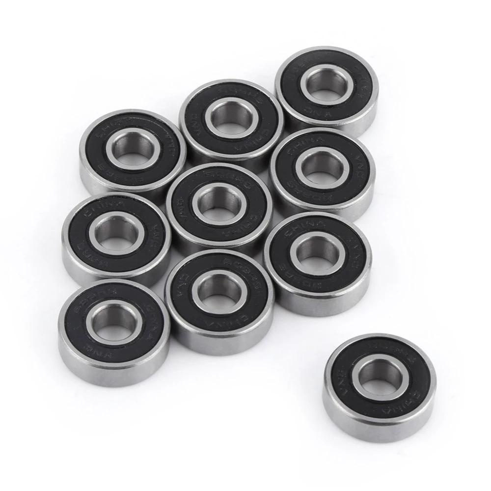 Lanfy Ball Bearing 10Pcs 608RS Alur Dalam 608-2RS