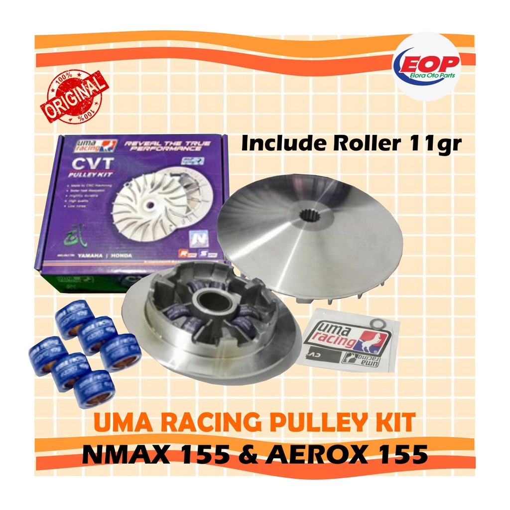 PULLEY KIT CVT UMA RACING NMAX 155, AEROX 155 ORIGINAL