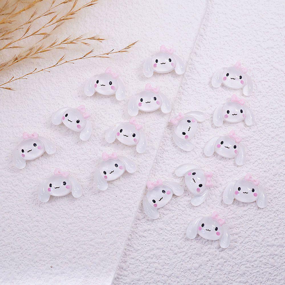 AUGUSTINA Agustin Puppy Nail Art Perhiasan Kartun Beruang Anjing DIY Aksesoris Nail Art