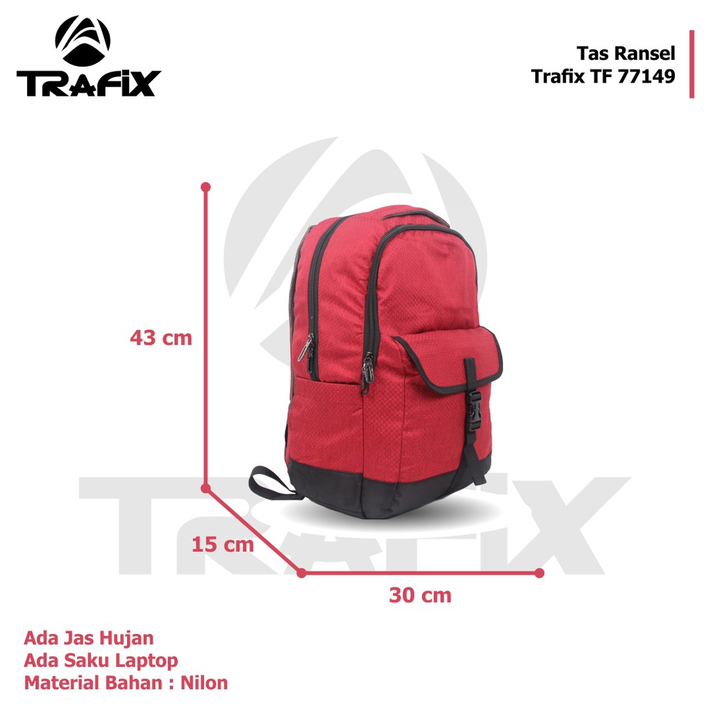 [KLIKTAS] Tas ransel laptop Trafix TF77149 backpack sekolah kuliah tas punggung