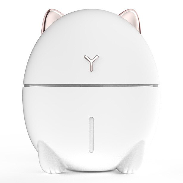 TERBARU Dudu Cat Ultrasonic Humidifier Udara Purifier Air Diffuser Portable Pelembab dan Penjernih Udara 200ml White