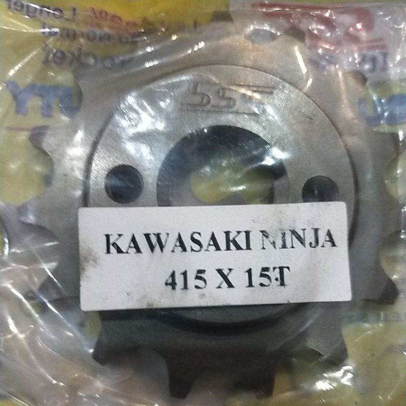 SSS GEAR GER DEPAN 415 JUPITER VIXION R15 MEGAPRO GL CB150R SUPRA SATRIA FU SMASH SHOGUN GIR FRONT SPROCKET-Sss 415x15 ninja150