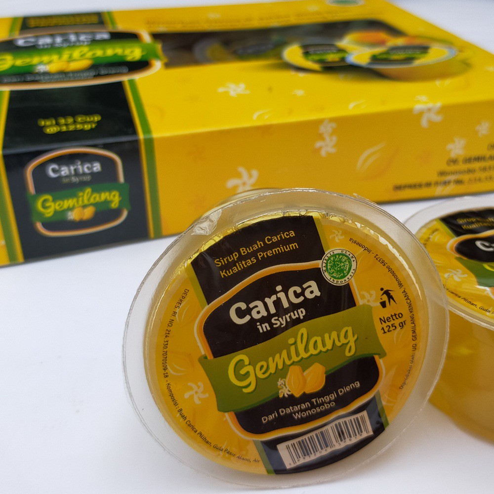 Carica Syrup Gemilang Isi 12 Cup