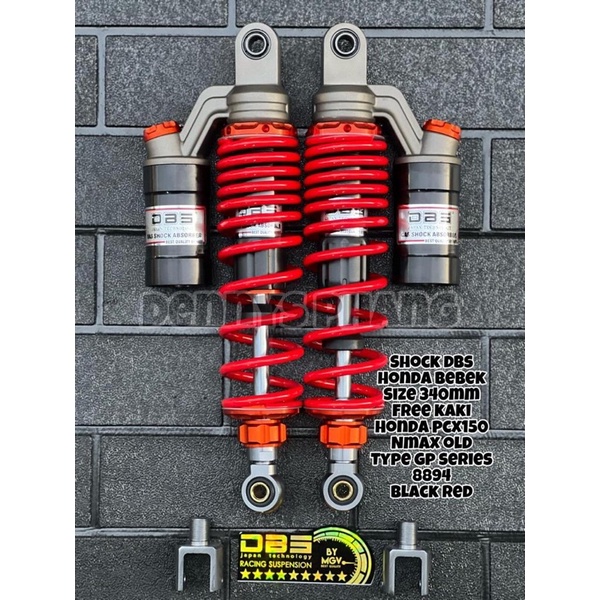 SHOCKBREAKER TABUNG RX KING CB 100 SUPRA KHARISMA UK 320MM dan 340mm DBS ORIGINAL MODEL KTC EXTREAM-Dbs Gp 340 meh/hitam