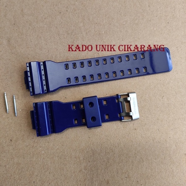 Tali Strap Untuk Casio G-Shock GA-100 GA-110 GA-120 GA-300 GD-100 GW-8900 Warna Biru Navy Grossy
