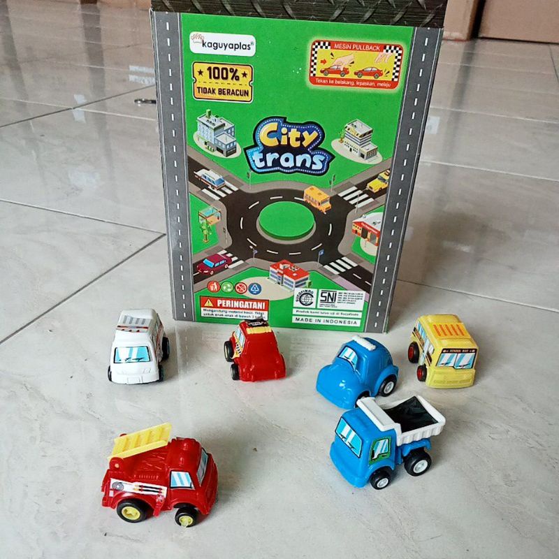 KGP 52 - Mainan Mini Truk City Trans isi 6 PC KGP52