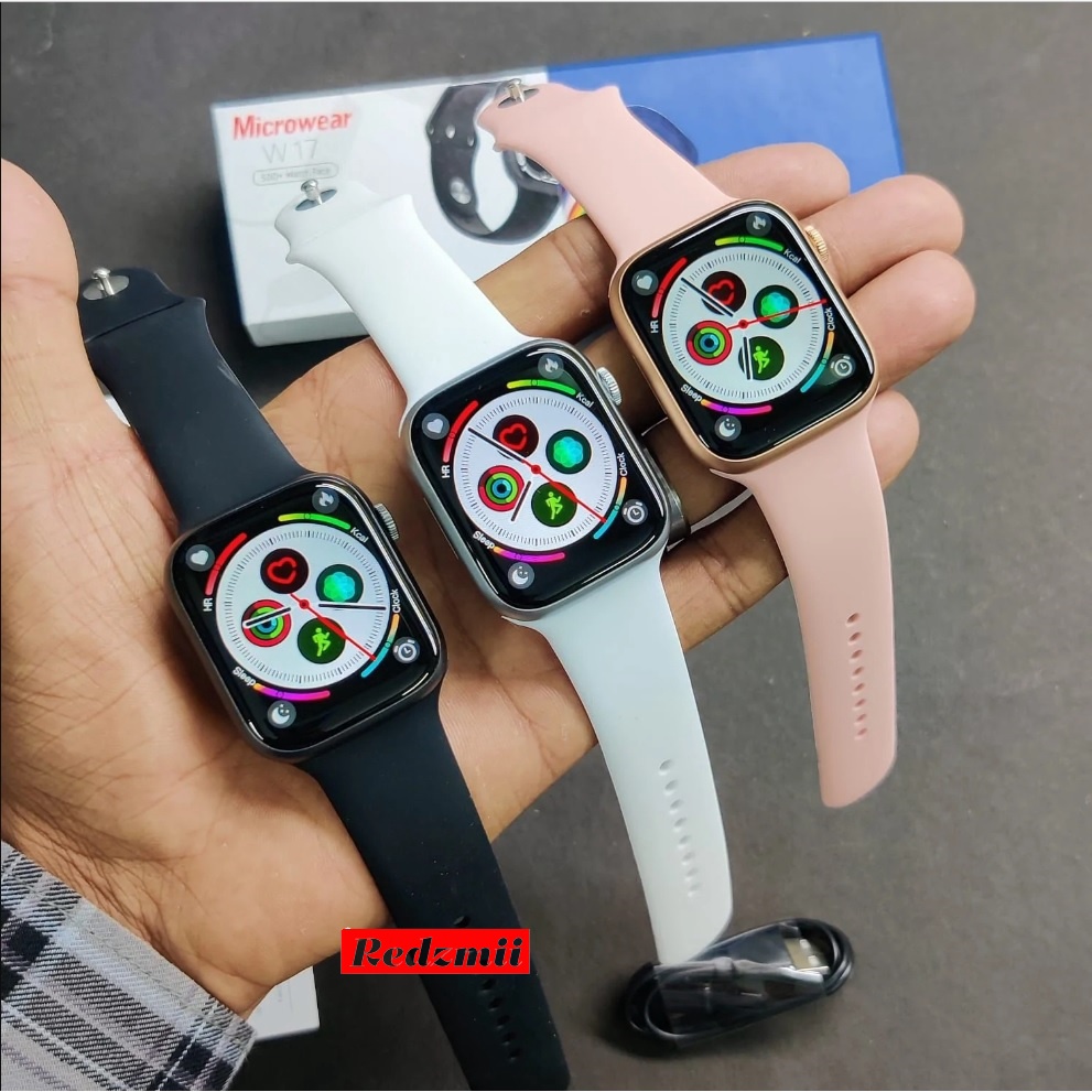 (ORI BERGARANSI) SMARTWATCH SERIES 7 W17 FULL SCREEN 1.9inch | BISA TELPON, CUSTOM FOTO, NOTIF WA DLL | JAM TANGAN PINTAR